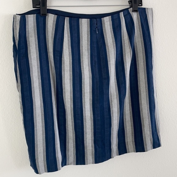 Madewell Striped Wrap Tie Mini Skirt - Picture 9 of 11